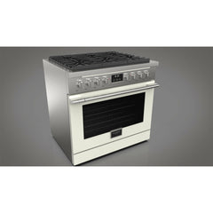 Fulgor Milano 36" Freestanding All Gas Range with 3 Duel Flame Burners, Stainless Steel - F4PGR366S2 - The Home Selection