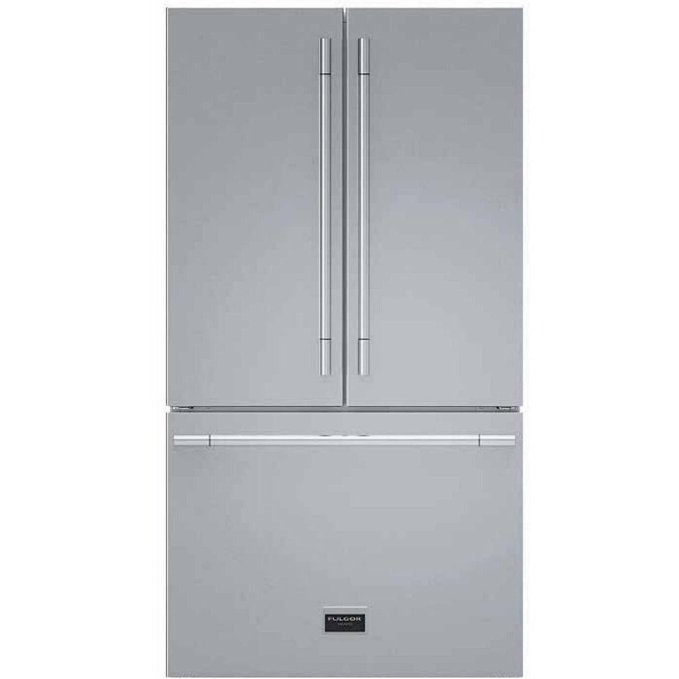 Fulgor Milano 36" Freestanding Counter Depth French Door Refrigerator with 19.86 cu. Ft. Total Capacity - F6FBM36S2 - The Home Selection