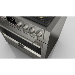 Fulgor Milano 36" Freestanding Dual Pro Fuel Range with Four 18,000 BTU Burners, Stainless Steel - F6PDF366S1 - The Home Selection