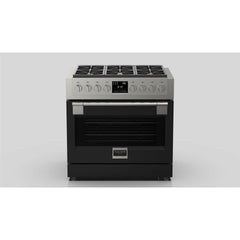Fulgor Milano 36" Freestanding Dual Pro Fuel Range with Four 18,000 BTU Burners, Stainless Steel - F6PDF366S1 - The Home Selection