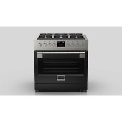 Fulgor Milano 36" Freestanding Dual Pro Fuel Range with Four 18,000 BTU Burners, Stainless Steel - F6PDF366S1 - The Home Selection