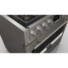 Fulgor Milano 36" Freestanding Dual Pro Fuel Range with Four 18,000 BTU Burners, Stainless Steel - F6PDF366S1 - The Home Selection