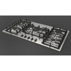 Fulgor Milano 36" Gas Cooktop with 5 European Sealed Burners - F4GK36S1 - The Home Selection