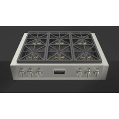 Fulgor Milano 36" Gas Rangetop with 6 Sealed Dual Flame 18,000 BTU Burners, Stainless Steel - F6GRT366S1 - The Home Selection
