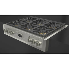 Fulgor Milano 36" Gas Rangetop with 6 Sealed Dual Flame 18,000 BTU Burners, Stainless Steel - F6GRT366S1 - The Home Selection