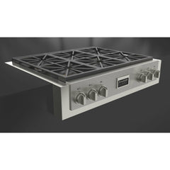 Fulgor Milano 36" Gas Rangetop with 6 Sealed Dual Flame 18,000 BTU Burners, Stainless Steel - F6GRT366S1 - The Home Selection