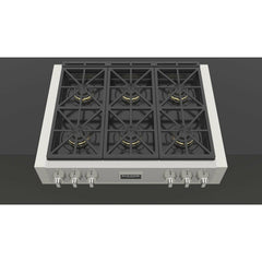 Fulgor Milano 36" Gas Rangetop with 6 Sealed Dual Flame 18,000 BTU Burners, Stainless Steel - F6GRT366S1 - The Home Selection