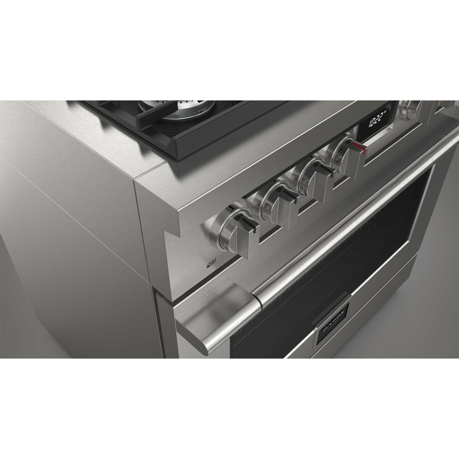 Fulgor Milano 36" Pro-Style Dual Fuel Range with 5.7 Cu. Ft. Capacity, Stainless Steel - F4PDF366S1 - The Home Selection