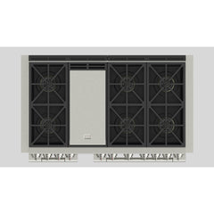 Fulgor Milano 48" Dual Fuel Professional Range with 6 Dual Flame Burners, 6.5 Cu. Ft. Total Capacity Stainless Steel - F6PDF486GS1 - The Home Selection