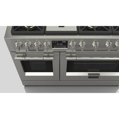 Fulgor Milano 48" Dual Fuel Professional Range with 6 Dual Flame Burners, 6.5 Cu. Ft. Total Capacity Stainless Steel - F6PDF486GS1 - The Home Selection