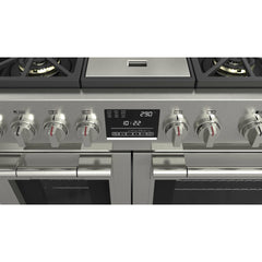Fulgor Milano 48" Dual Fuel Professional Range with 6 Dual Flame Burners, 6.5 Cu. Ft. Total Capacity Stainless Steel - F6PDF486GS1 - The Home Selection