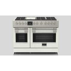 Fulgor Milano 48" Dual Fuel Professional Range with 6 Dual Flame Burners, 6.5 Cu. Ft. Total Capacity Stainless Steel - F6PDF486GS1 - The Home Selection