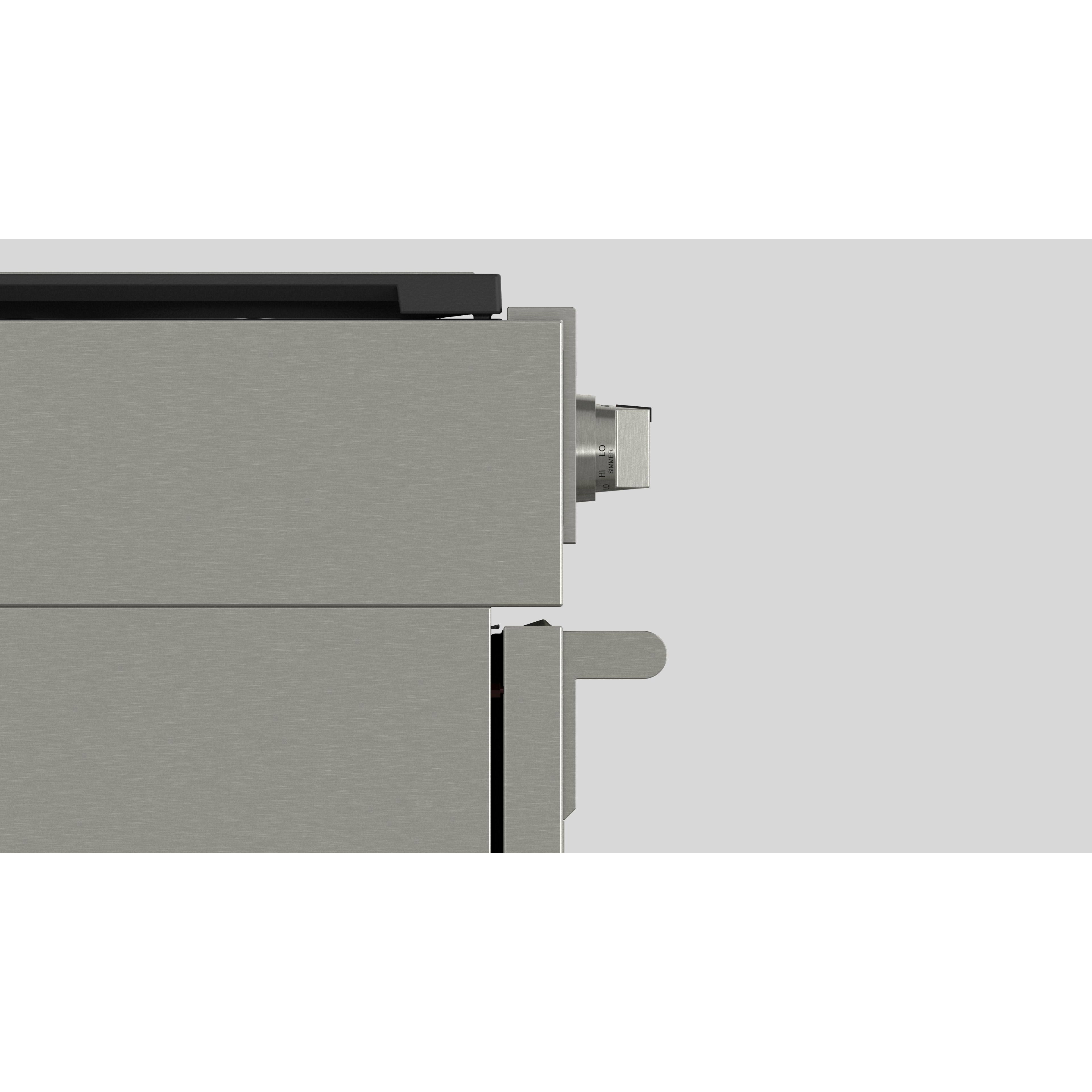 Fulgor Milano 48" Dual Fuel Professional Range with 6 Dual Flame Burners, 6.5 Cu. Ft. Total Capacity Stainless Steel - F6PDF486GS1 - The Home Selection