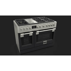 Fulgor Milano 48" Freestanding Professional All Gas Range with 6 Dual Flame Sealed Burners, Stainless Steel - F6PGR486GS2 - The Home Selection