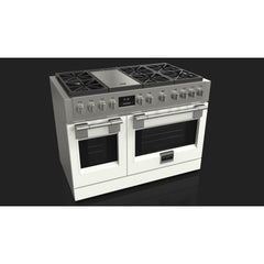 Fulgor Milano 48" Freestanding Professional All Gas Range with 6 Dual Flame Sealed Burners, Stainless Steel - F6PGR486GS2 - The Home Selection