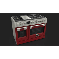 Fulgor Milano 48" Freestanding Professional All Gas Range with 6 Dual Flame Sealed Burners, Stainless Steel - F6PGR486GS2 - The Home Selection