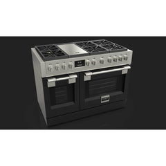 Fulgor Milano 48" Freestanding Professional All Gas Range with 6 Dual Flame Sealed Burners, Stainless Steel - F6PGR486GS2 - The Home Selection