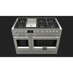 Fulgor Milano 48" Freestanding Professional All Gas Range with 6 Dual Flame Sealed Burners, Stainless Steel - F6PGR486GS2 - The Home Selection