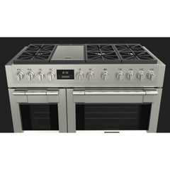 Fulgor Milano 48" Freestanding Professional All Gas Range with 6 Dual Flame Sealed Burners, Stainless Steel - F6PGR486GS2 - The Home Selection
