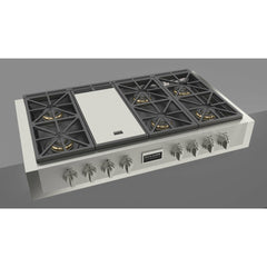 Fulgor Milano 48" Gas Rangetop with 6 Sealed Burners, Stainless Steel - F6GRT486GS1 - The Home Selection