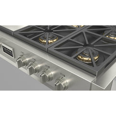 Fulgor Milano 48" Gas Rangetop with 6 Sealed Burners, Stainless Steel - F6GRT486GS1 - The Home Selection