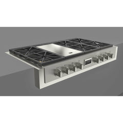 Fulgor Milano 48" Gas Rangetop with 6 Sealed Burners, Stainless Steel - F6GRT486GS1 - The Home Selection