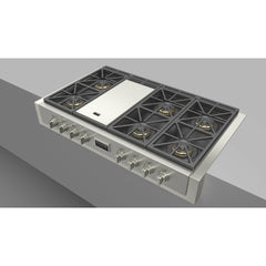 Fulgor Milano 48" Gas Rangetop with 6 Sealed Burners, Stainless Steel - F6GRT486GS1 - The Home Selection