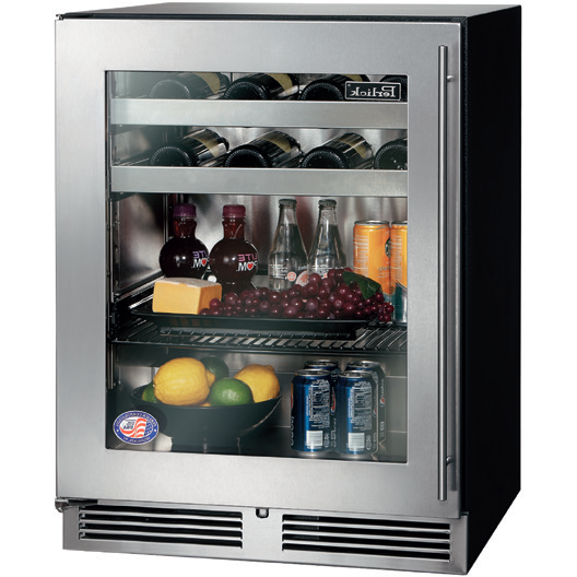 Perlick 24" Beverage Center w/ Fully Integrated Glass Door, ADA Compliant with 4.8 cu. ft. Capacity - HA24BB-4-4