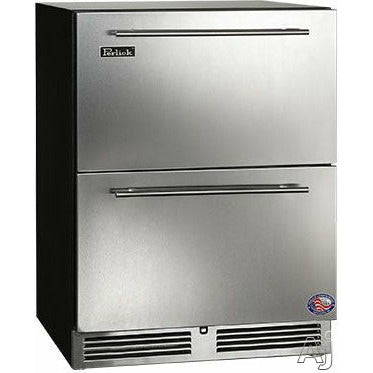 Perlick 24" Freezer w/ Stainless Steel Solid Drawers, ADA Compliant with 4.8 cu. ft. Capacity - HA24FB-4-5
