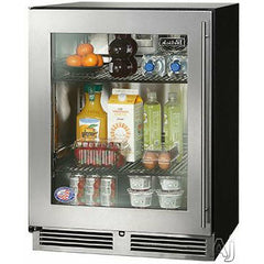 Perlick 24" Refrigerator w/ Stainless Steel Glass Door, ADA Compliant with 4.8 cu. ft. Capacity - HA24RB-4-3