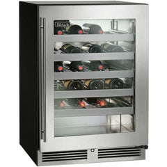 Perlick 24" Wine Reserve w/ Fully Integrated Glass Door, ADA Compliant with 32 Bottle Capacity - HA24WB-4-4