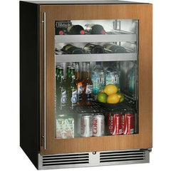 Perlick 24" C-Series Beverage Center w/ Fully Integrated Glass Door, Panel Ready-Glass - HC24BB-4-4