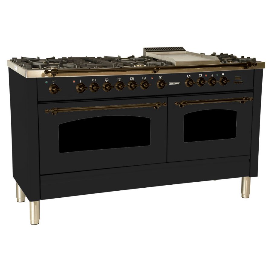 Premium Stove - 4 Burners - Double Unit - 90cm Deep - Gas incl Electric Oven