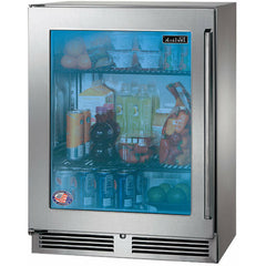 Perlick 24" Counter Depth Outdoor Refrigerator with 2 Full-Extension Pull-Out Shelves, Stainless Steel Door - HH24RO-4-3