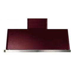 ILVE 48" Majestic Wall Mount Range Hood with 850 CFM Blower Anti-grease Filter 2 Warming Lights Filter Light Indicator Auto-off Function and 4 Fan Speeds (UAM120) - Ate and Drank