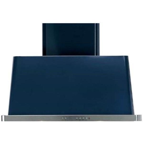 ILVE 36" Majestic Blue Wall Mount Range Hood with 850 CFM Blower Anti-grease Filter 2 Warming Lights Filter Light Indicator Auto-off Function and 4 Fan Speeds - UAM90MB - The Home Selection