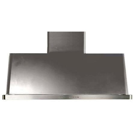 ILVE 48" Majestic Wall Mount Range Hood with 600 CFM Blower Anti-grease Filter 2 Warming Lights Filter Light Indicator Auto-off Function and 4 Fan Speeds - UAM120 - The Home Selection