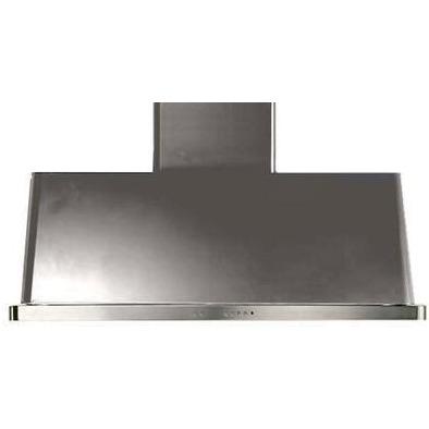 ILVE 48" Majestic Wall Mount Range Hood with 850 CFM Blower Anti-grease Filter 2 Warming Lights Filter Light Indicator Auto-off Function and 4 Fan Speeds - UAM120 - The Home Selection