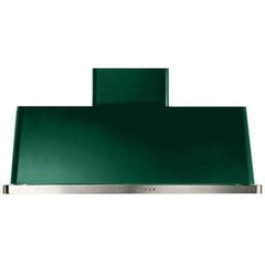 ILVE 48" Majestic Wall Mount Range Hood with 850 CFM Blower Anti-grease Filter 2 Warming Lights Filter Light Indicator Auto-off Function and 4 Fan Speeds - UAM120 - The Home Selection