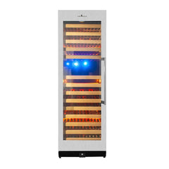 KingsBottle 24" Large Wine Refrigerator With Glass Door 164 Bottle - KBU170DX - The Home Selection