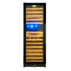 KingsBottle 24" Large Wine Refrigerator With Glass Door 164 Bottle - KBU170DX - The Home Selection