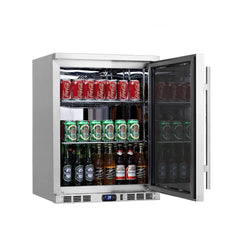 KingsBottle 24" Outdoor Beer Fridge Cooler Stainless Steel - KBU55ASD - The Home Selection