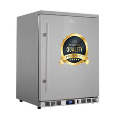 KingsBottle 24" Outdoor Beer Fridge Cooler Stainless Steel - KBU55ASD - The Home Selection