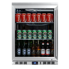 KingsBottle 24" Under Counter Beer Cooler Drinks Stainless Steel - KBU55M - The Home Selection