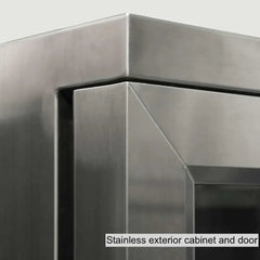 KingsBottle 36" Heating Glass 2 Door Built In Beverage Fridge - KBU56M - The Home Selection
