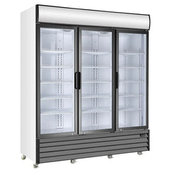 KingsBottle 81" 3-Door Display Beverage Cooler Commercial Refrigerator - G1500 - The Home Selection