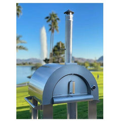 KOKOMO 32” Wood Fired Stainless Steel Pizza Oven - KO-PIZZAOVEN - The Home Selection