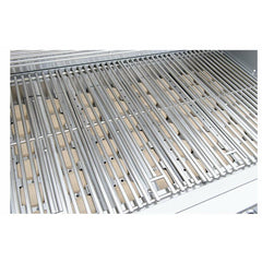 KOKOMO 5 Burner 40 Inch Cart Model BBQ Grill With Locking Casters 304 Stainless Steel - KO-BAK5BG+KO-BAK5BGC - The Home Selection
