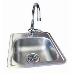 KoKoMo Built-In 15x15 Outdoor Kitchen Sink - KO-SINK - The Home Selection
