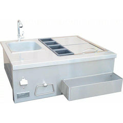 KoKoMo Built-In Bartender Cocktail Station With Sink Bottle Opener and Ice Chest - KO-BRTNDR - The Home Selection